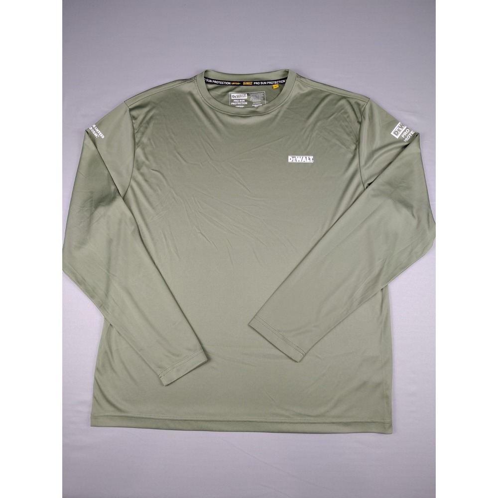 DEWALT Mens Large Lightweight Pro Sun Protection Long Sleeve Logo T-Shirt
